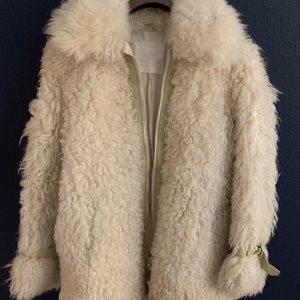 Curly Lamb Fur Coat
